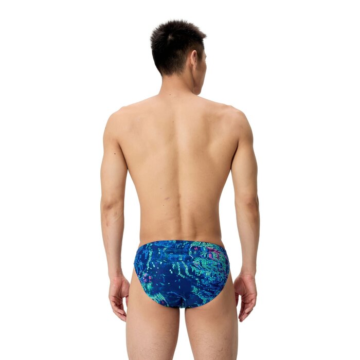 Speedo PRINTED BRIEF BLU/GRN