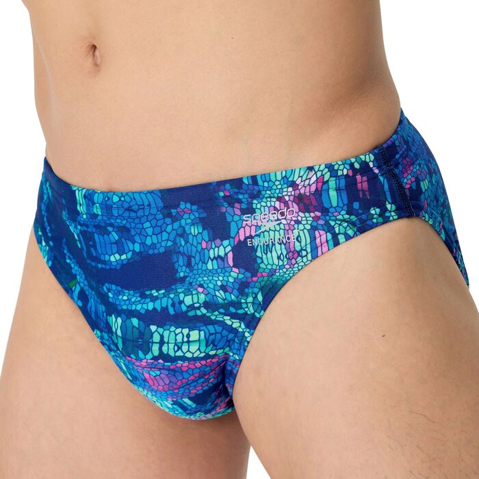 Speedo PRINTED BRIEF BLU/GRN