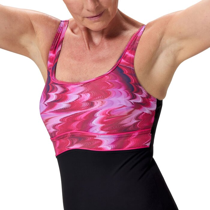Speedo PRINT CONTOUR ECLIPSE 1P BLA/PIN