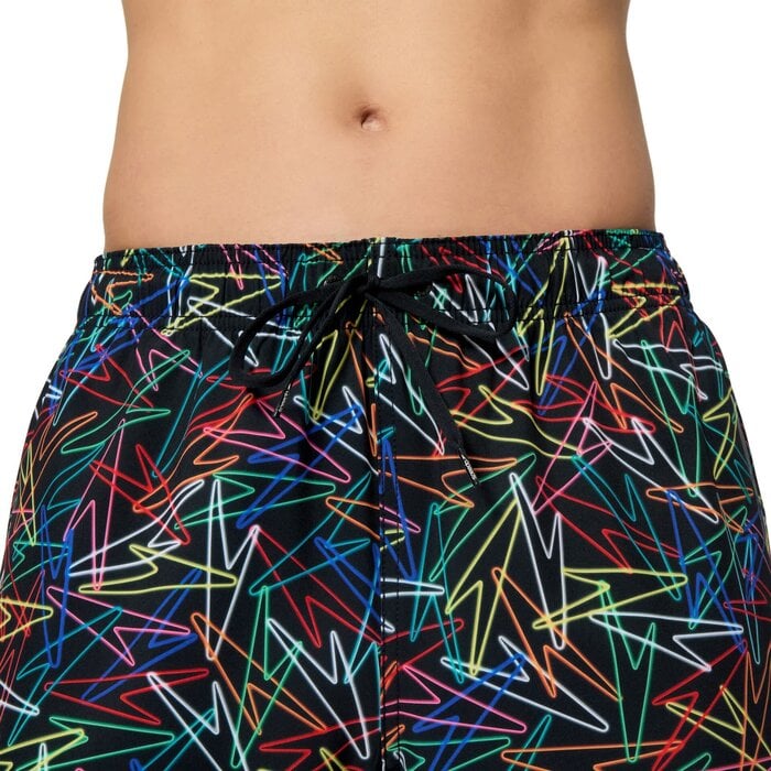 Speedo PRINT RED EDGE VOLLEY 14 BLA/RED