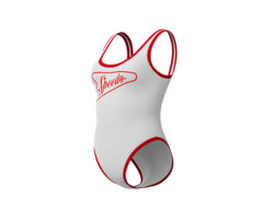 Speedo SOLID BOUND SCOOP 1P WHI/RED