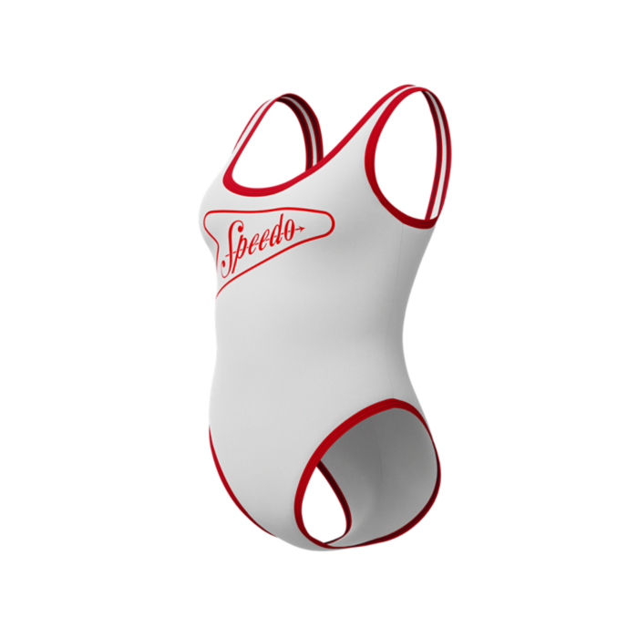 Speedo SOLID BOUND SCOOP 1P WHI/RED