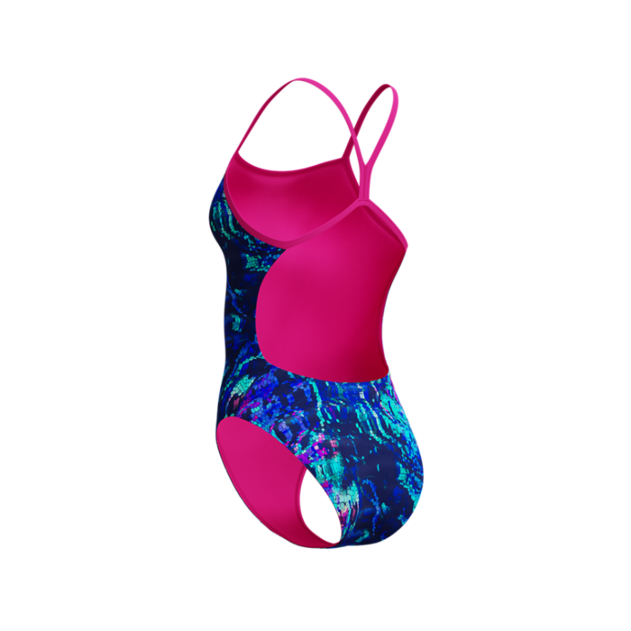 Speedo PRINTED V-BACK 2.0 BLU/PIN