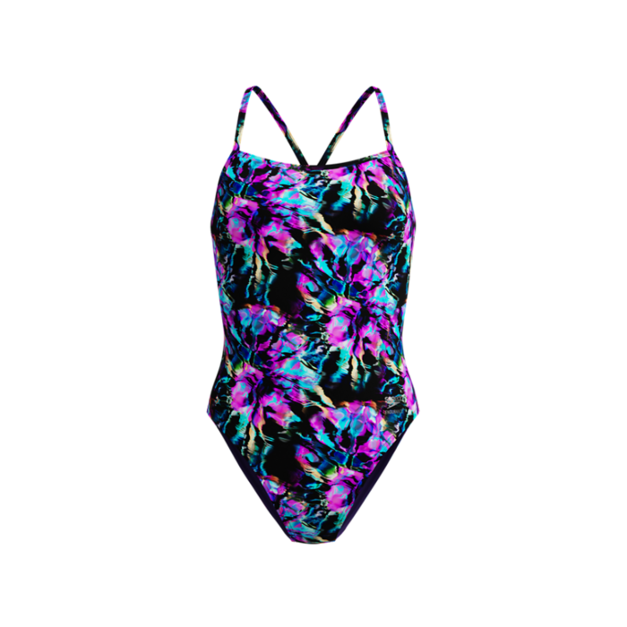 Speedo PRINTED V-BACK 2.0 BLA/BLU