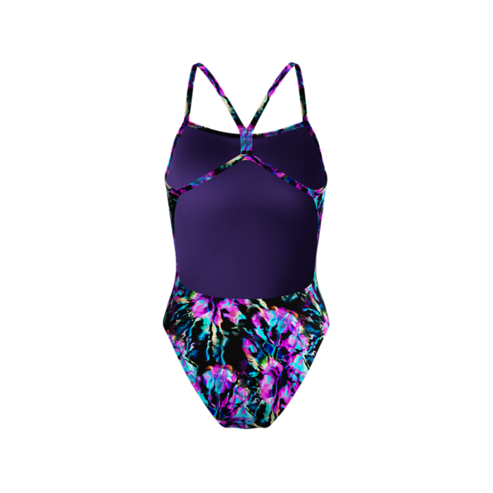 Speedo PRINTED V-BACK 2.0 BLA/BLU