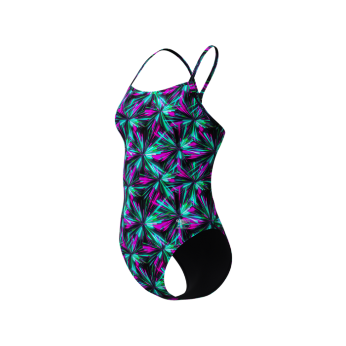 Speedo PRINTED V-BACK 2.0 BLA/GRN