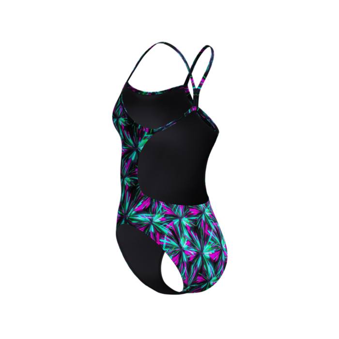 Speedo PRINTED V-BACK 2.0 BLA/GRN