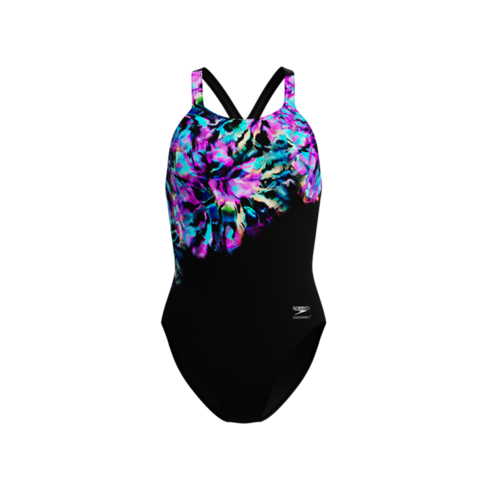 Speedo PLACEM PRINTED POWERB BLA/BLU