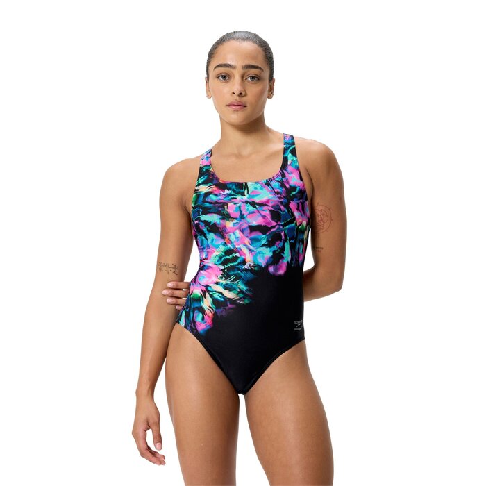 Speedo PLACEM PRINTED POWERB BLA/BLU