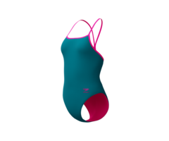 Speedo SOLID TURNBACK GRN/PIN
