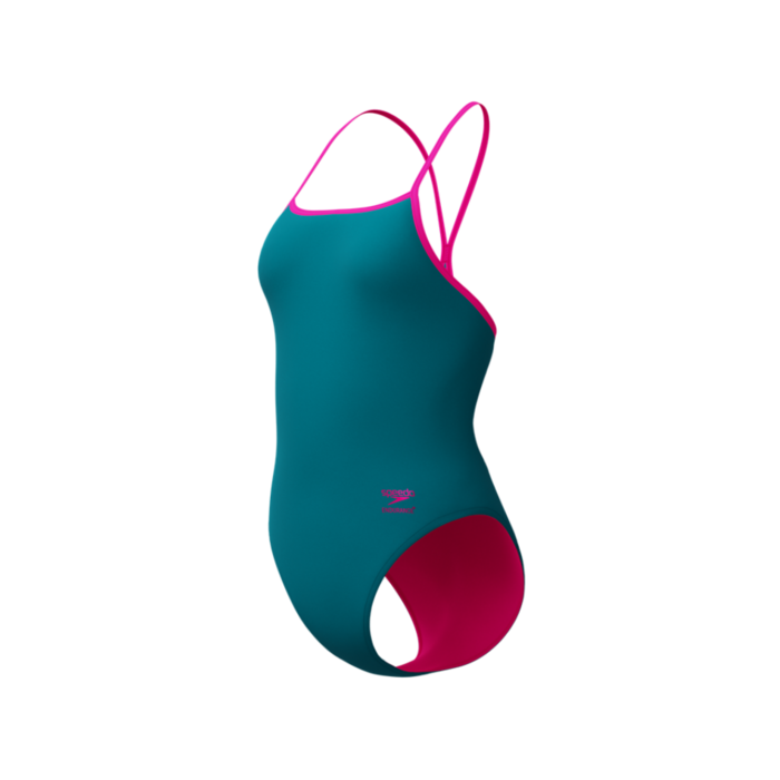 Speedo SOLID TURNBACK GRN/PIN