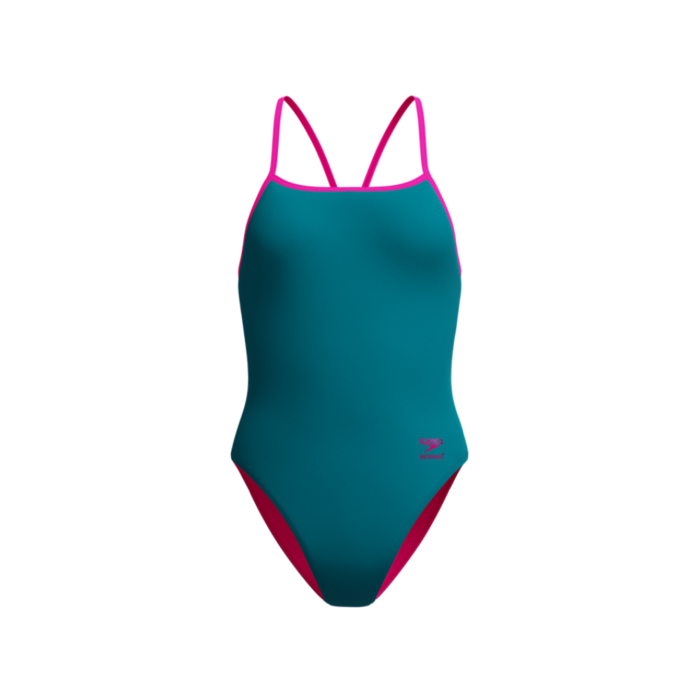 Speedo SOLID TURNBACK GRN/PIN