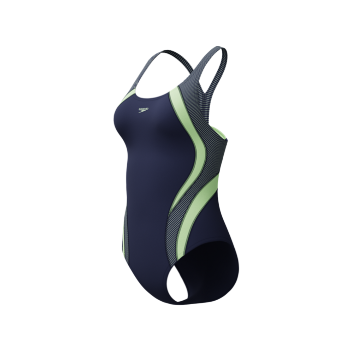 Speedo QUANTUM RIB SPLICE 1P NAV/GRN