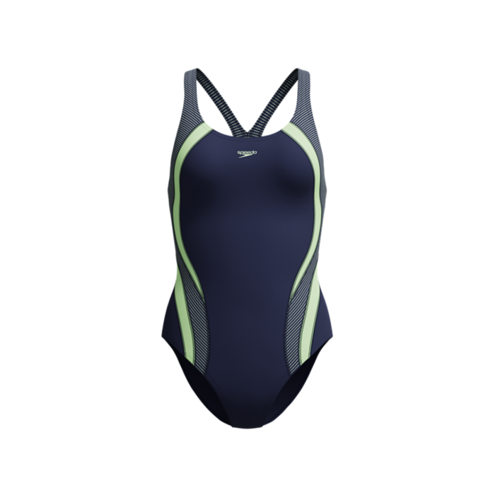 Speedo QUANTUM RIB SPLICE 1P NAV/GRN