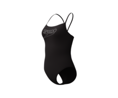 Speedo END+ LOGO THIN STRAP 1P BLA/WHI