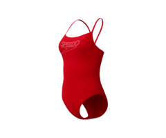 Speedo END+ LOGO THIN STRAP 1P RED/WHI
