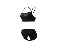 Speedo END+ LOGO THIN STRAP 2P BLA/WHI