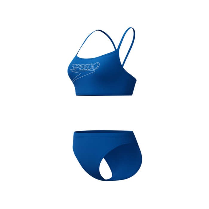 Speedo END+ LOGO THIN STRAP 2P BLU/WHI