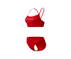 Speedo END+ LOGO THIN STRAP 2P RED/WHI