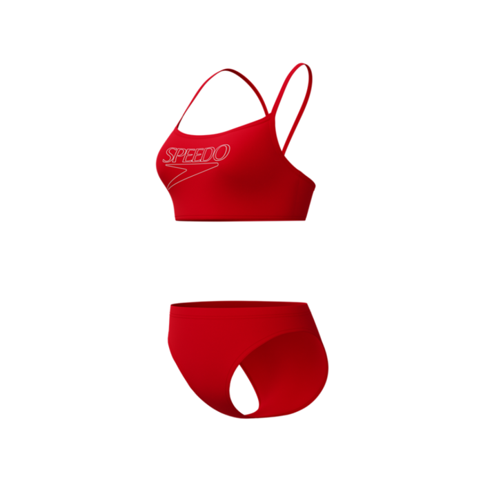 Speedo END+ LOGO THIN STRAP 2P RED/WHI