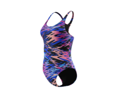 Speedo HYPERBOOM PRINT MEDALIST 1P BLA/PIN