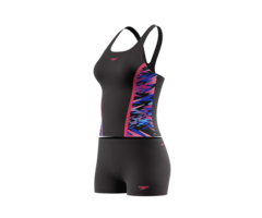 Speedo HYPERBOOM SPLICE TANKINI SET BLA/PIN