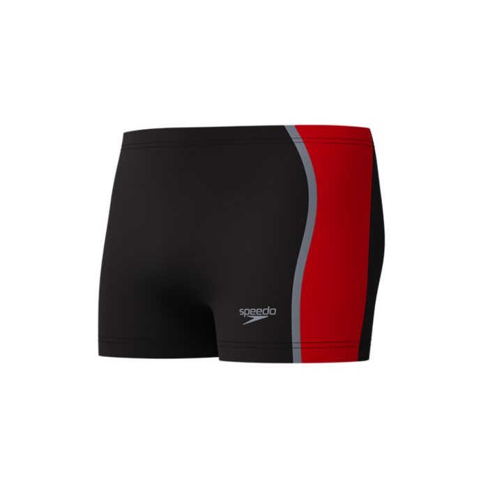 Speedo SOLID SPLICE AQSH BLA/RED