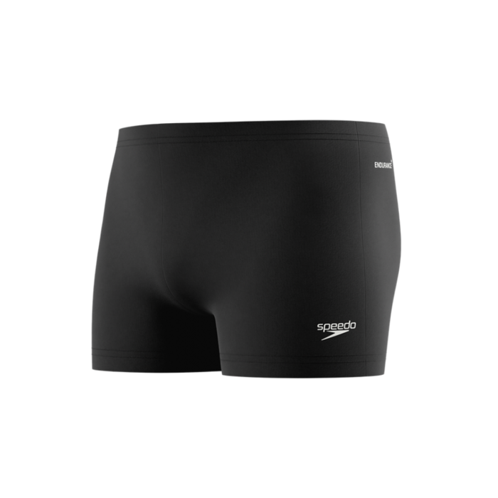 Speedo END+ LOGO AQSH BLA/WHI