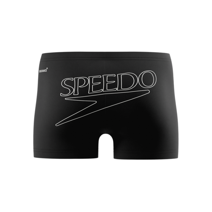 Speedo END+ LOGO AQSH BLA/WHI