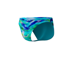 Speedo PRINTED BRIEF BLU/GRN.