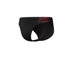 Speedo MEDLEY LOGO BRIEF 7CM BLA/RED