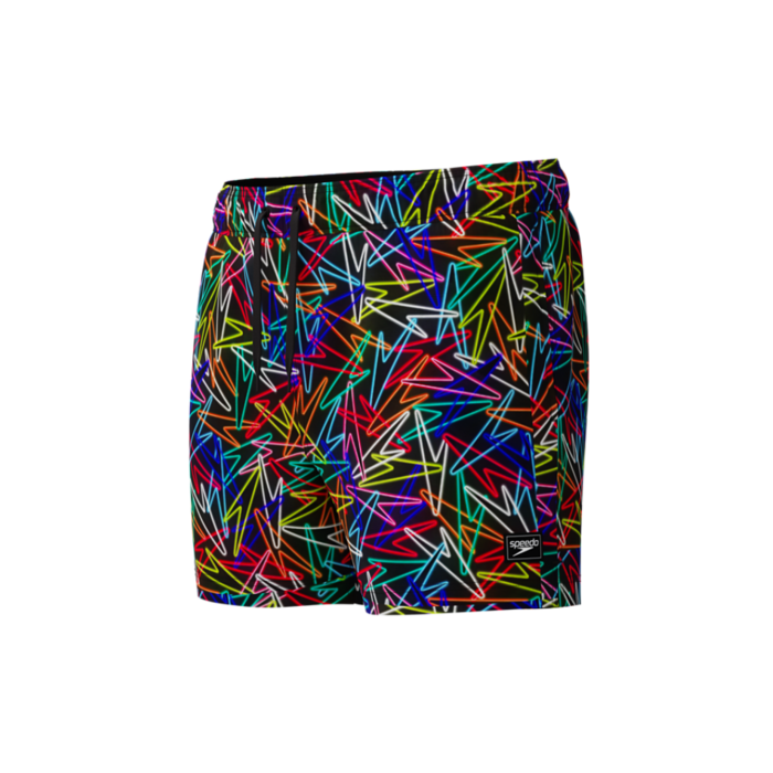 Speedo PRINT RED EDGE VOLLEY 14 BLA/RED