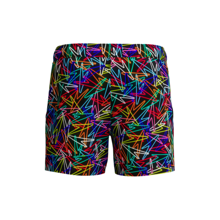 Speedo PRINT RED EDGE VOLLEY 14 BLA/RED