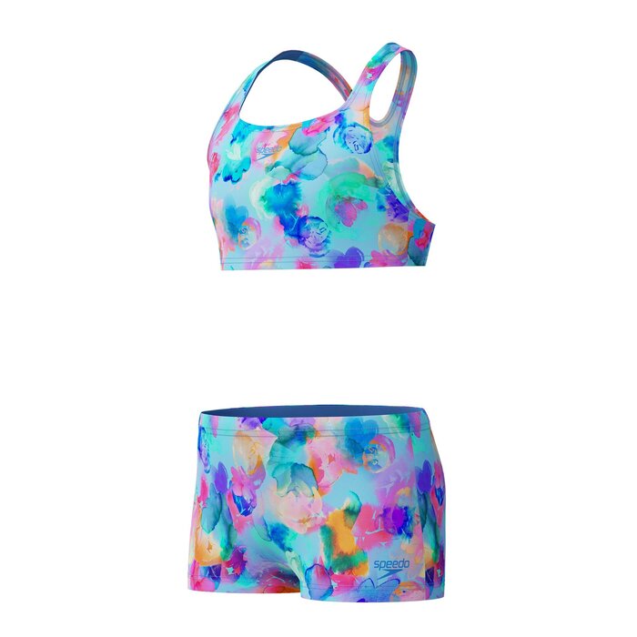 Speedo PRINT RACERBACK 2P BLU/PIN
