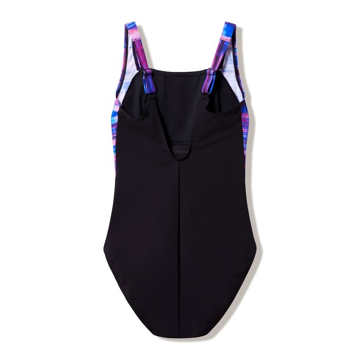 Speedo LUNA LUSTRE PRINTED 1P BLA/PUR
