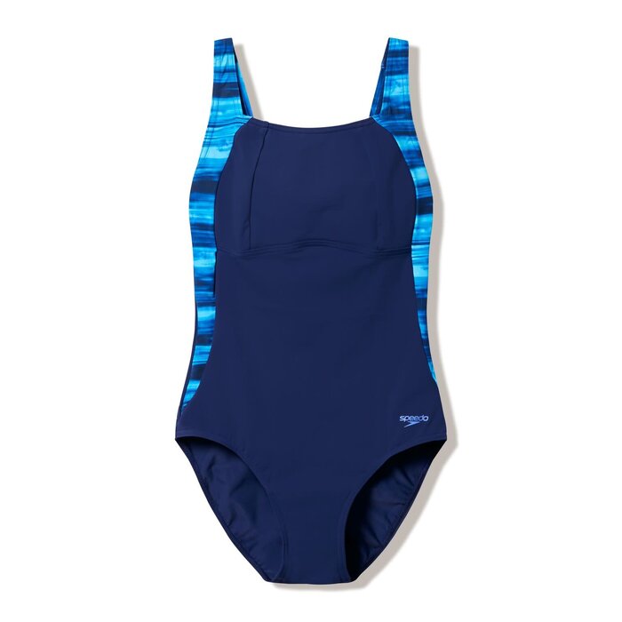 Speedo LUNA LUSTRE PRINTED 1P NAV/BLU