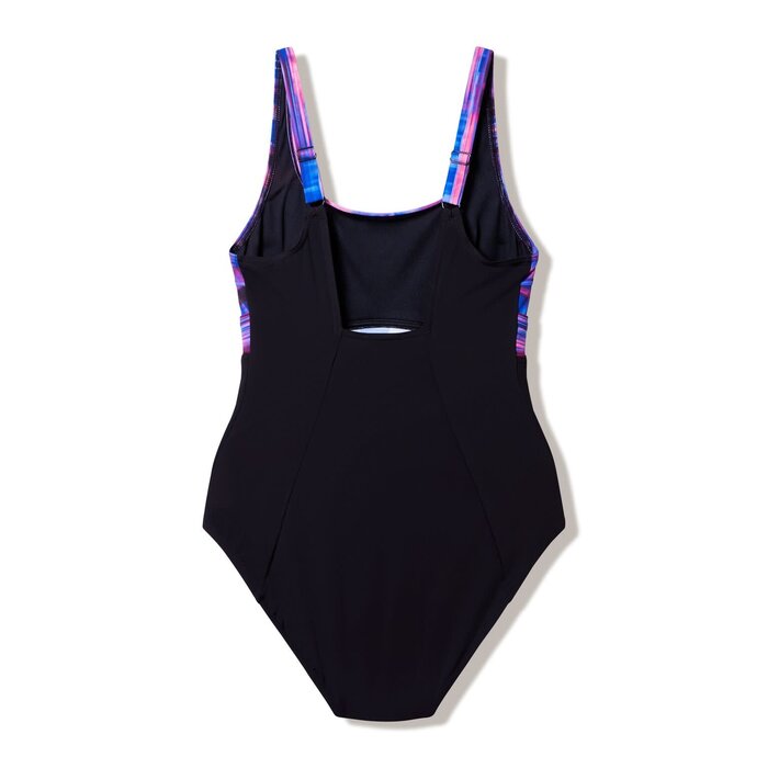 Speedo PRINT CONTOUR ECLIPSE 1P BLA/PUR
