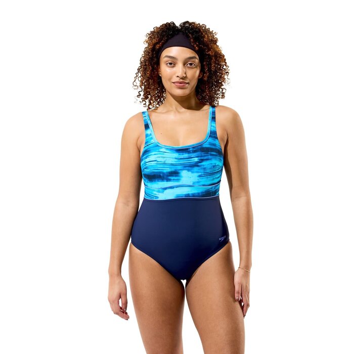 Speedo PRINT CONTOUR ECLIPSE 1P NAV/PUR