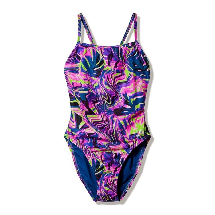 Speedo PRINTED WEB BACK PIN/GRN