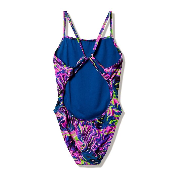 Speedo PRINTED WEB BACK PIN/GRN