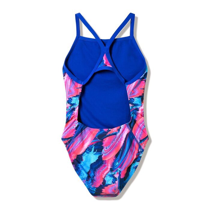 Speedo PRINTED TURNBACK BLU/PIN