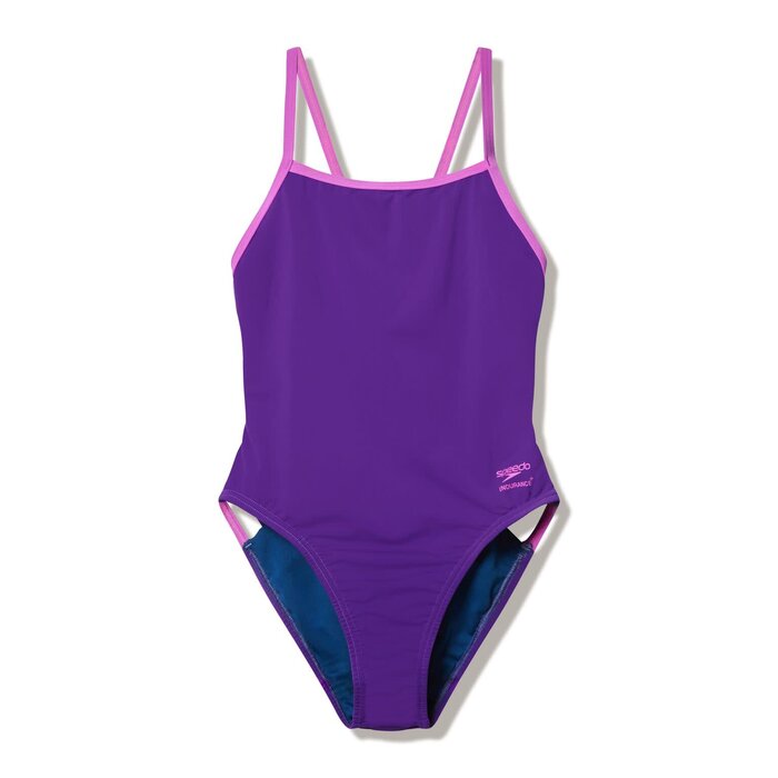 Speedo SOLID TRI BACK PUR/PIN