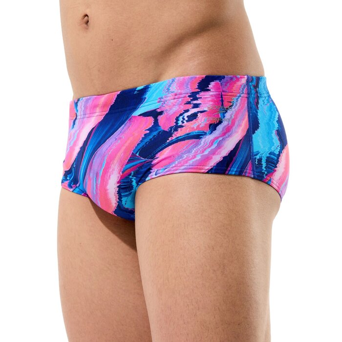 Speedo PRINTED 13.5CM BRIEF BLU/PIN