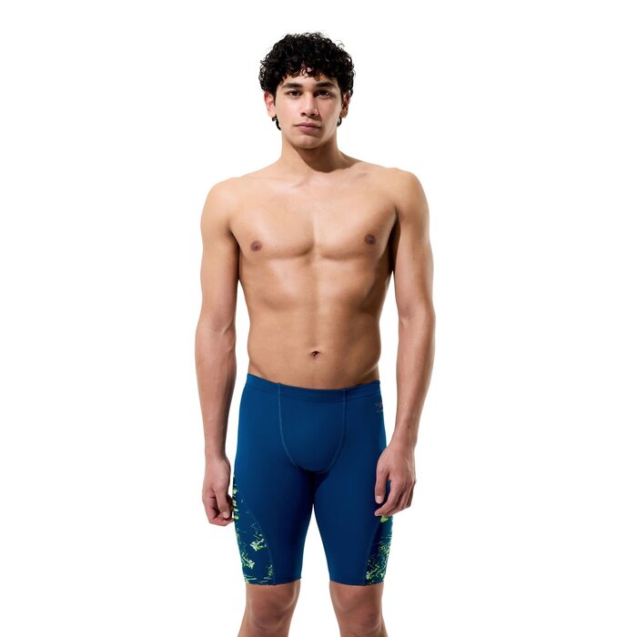 Speedo SPL PRINTED JAMMER NAV/GRN