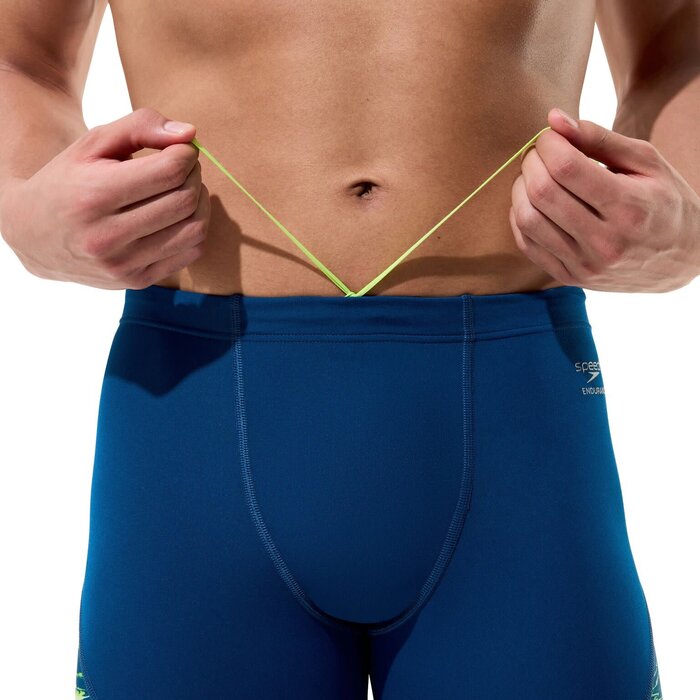 Speedo SPL PRINTED JAMMER NAV/GRN
