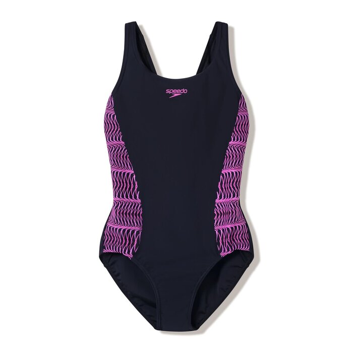 Speedo PLACEMENT MUSCLEBACK 1P BLA/PIN1