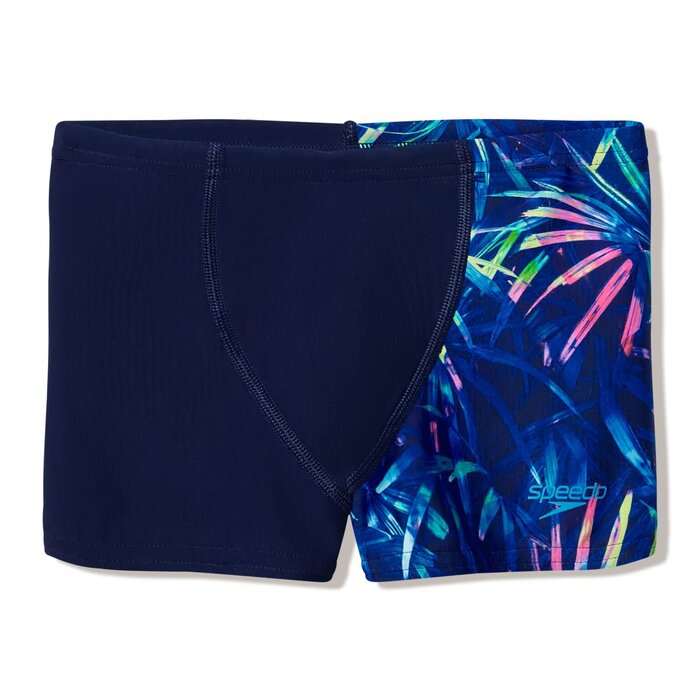 Speedo PRINT V-CUT AQUASHORT NAV/GRN