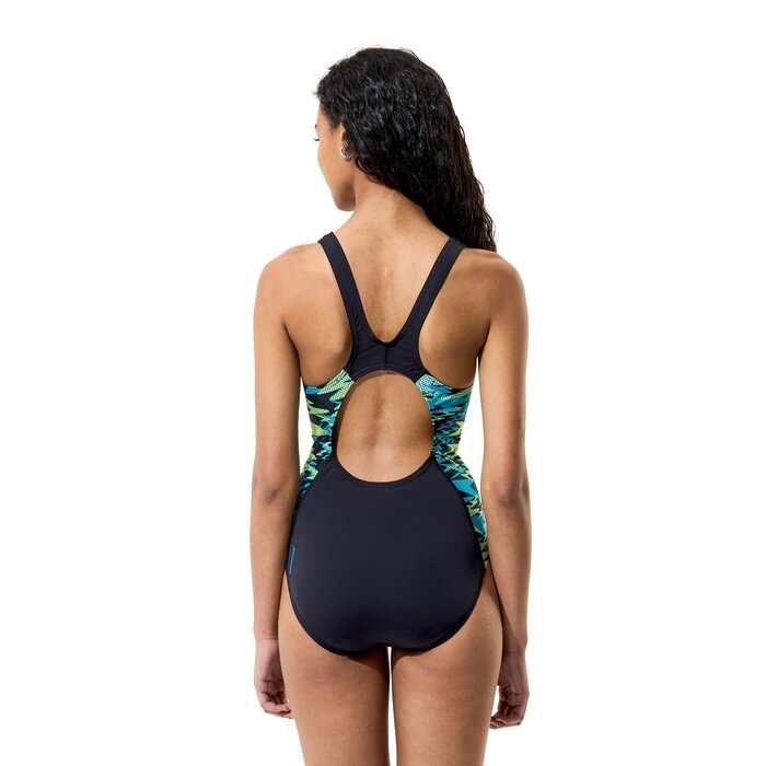 Speedo HYPERBOOM SPLICE MUSCLEB 1P BLA/GRN
