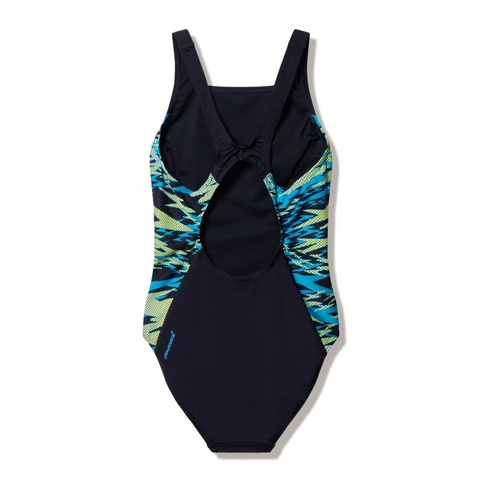 Speedo HYPERBOOM SPLICE MUSCLEB 1P BLA/GRN