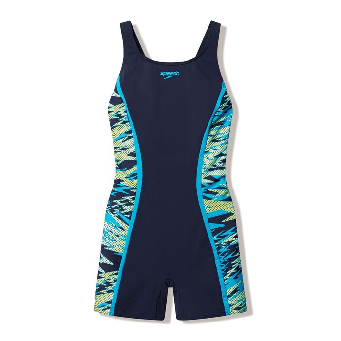 Speedo HYPERBOOM SPL MUSCLEB LEGSUIT BLA/GRN